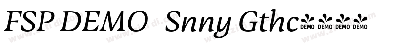 FSP DEMO   Snny Gthc字体转换